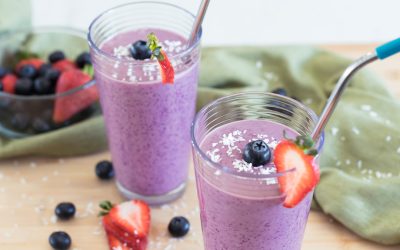 Brain-Boosting Berry Banana Smoothie