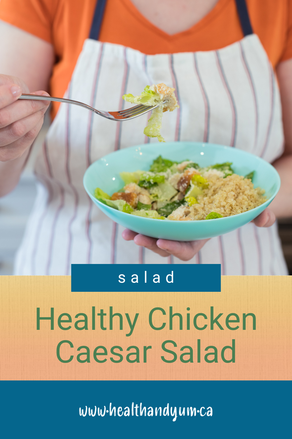 Chicken Caesar Salad, summer cold side dish, Easy Summer side dishes, Grilled chicken caesar salad, Gluten free recipes, Health & Yum food blog, Canadian food blogger, healthy meals for brain, healthy caesar salad recipe