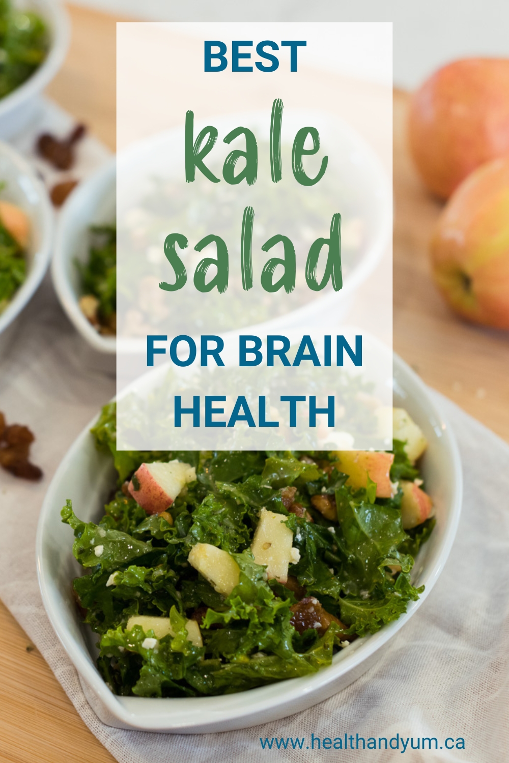 Gluten free salad idea, Kale salad, Summer salad, Summer party side dishes, kale recipes, Healthy salad, Health and Yum food blog, Health and Yum blogger, foods for brain health
