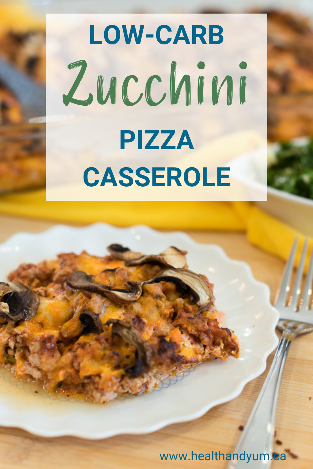 Low-Carb Zucchini Pizza Casserole Recipe - Health & Yum