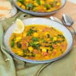 Gluten free, easy Tofu Chickpea Curry, vegetarian tofu curry recipe, health and yum food blogger, Health and Yum, healthy curry recipe, quick chickpea curry, easy indian dinners, gluten free indian recipe, gluten free curry recipe