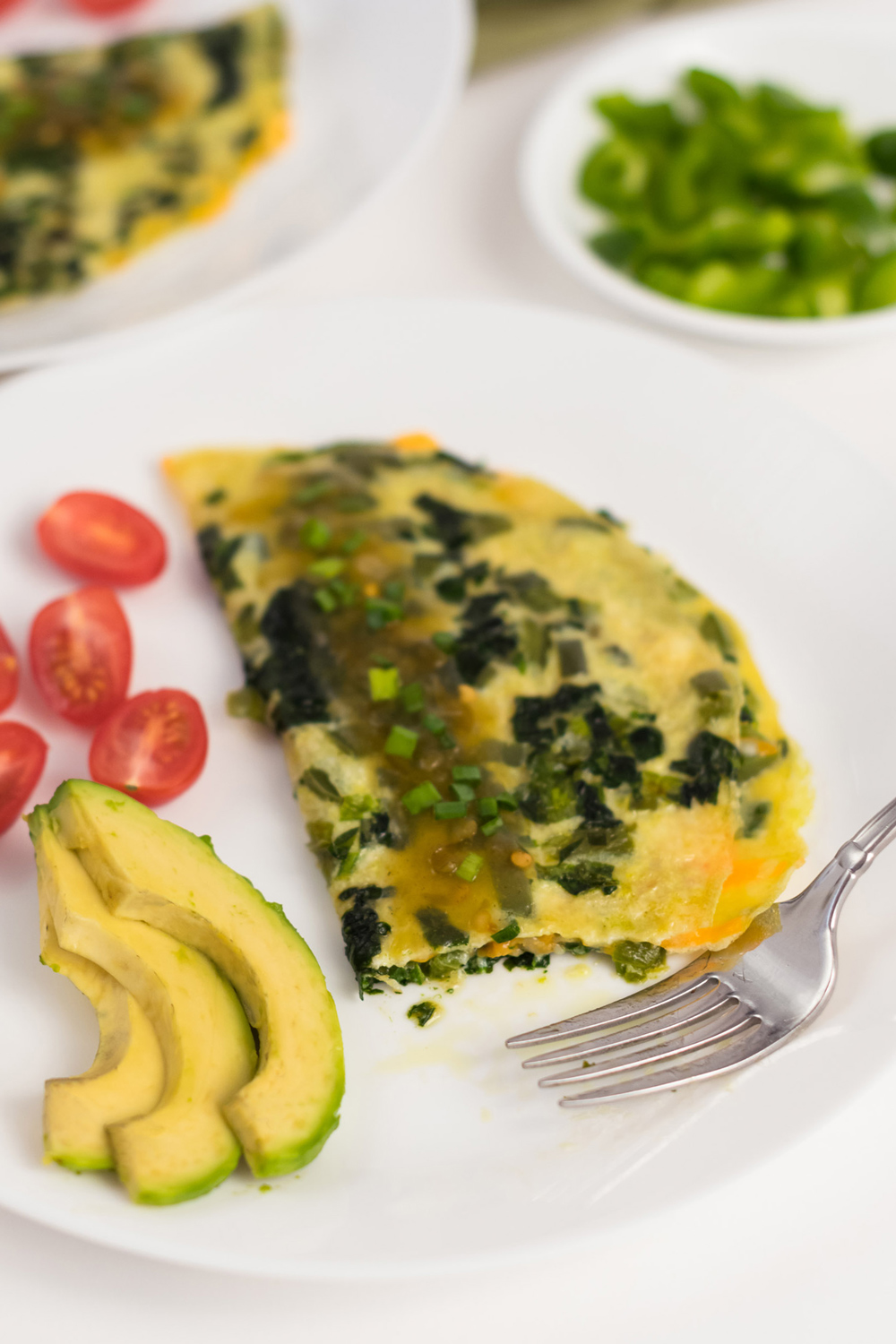 green omelette, health and yum food blog, canadian food blog for brain health, treat anxiety with food, focus improvment with food, ingredients to eat for anxiety, longevity foods