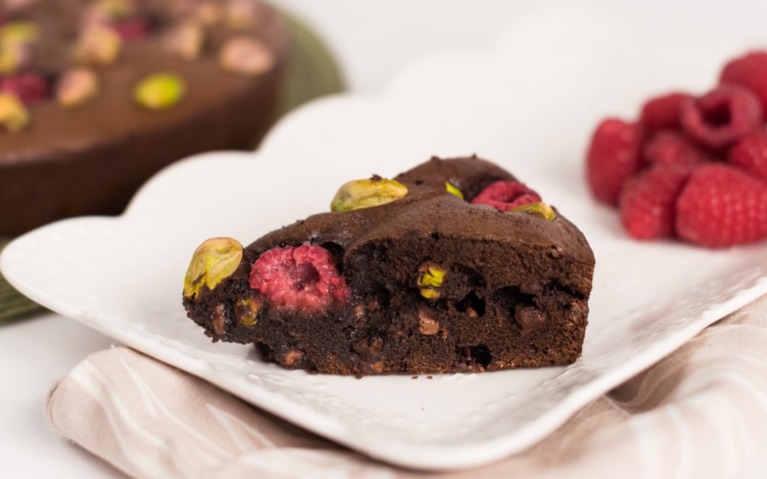 Boost Your Mood With Fudgy Easy Pistachio Raspberry Paleo Brownies