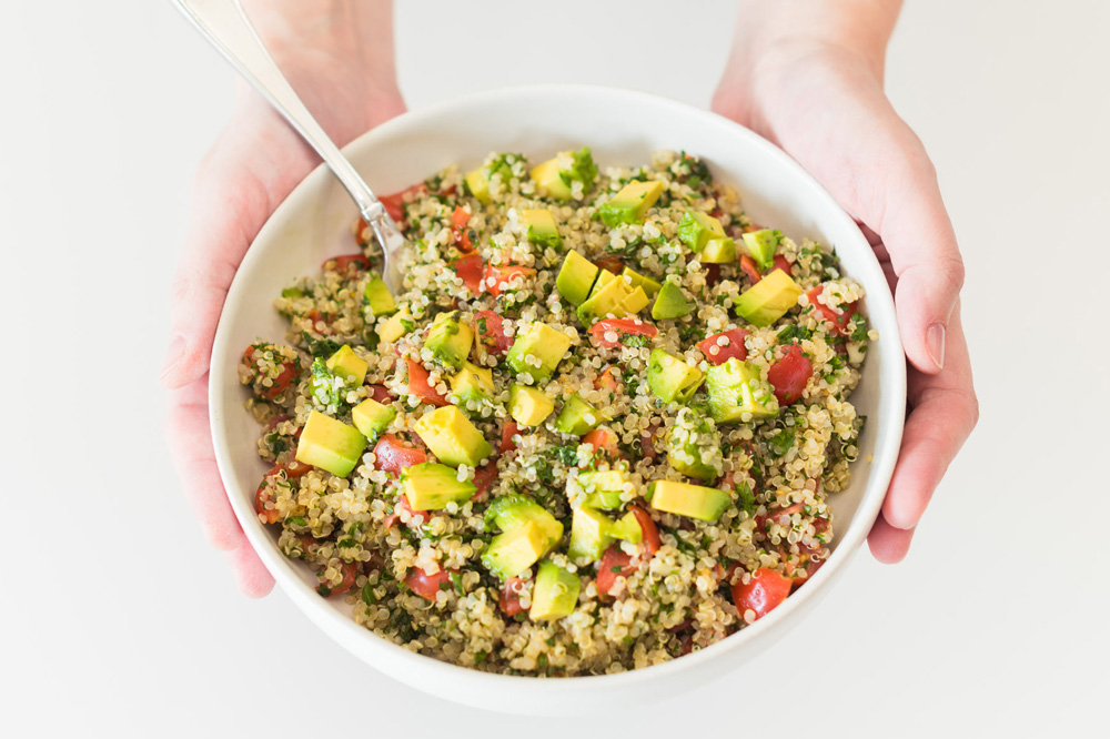 quick quinoa tabbouleh, gluten free tabbouleh, Health and Yum, brain health meals, Mediterranean dishes, meal prep salads