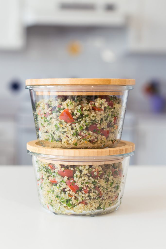 quick quinoa tabbouleh, gluten free tabbouleh, Health and Yum, brain health meals, Mediterranean dishes, meal prep salads, meal prep quinoa salad, meal prep lunch salad