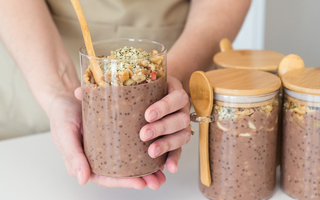 High-protein Rich Chocolate Oatmeal Breakfast